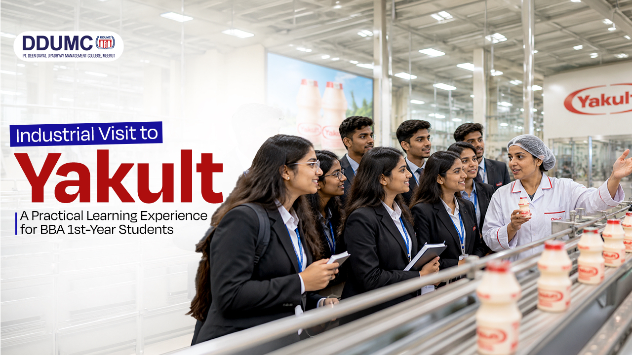 Industrial Visit to Yakult: A Practical Learning Experience for BBA 1st-Year Students