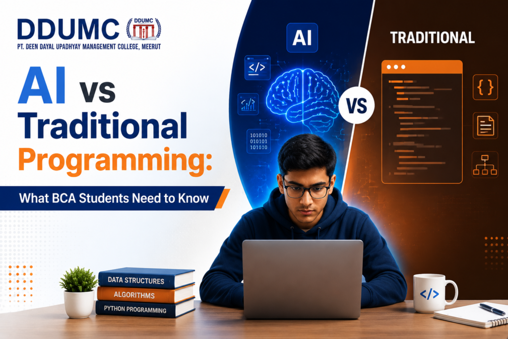 AI vs Traditional Programming: What BCA Students Need to Know