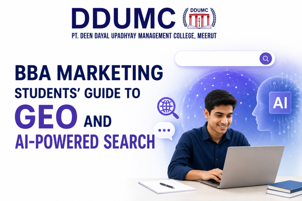 BBA Marketing Students’ Guide to GEO and AI-Powered Search 
