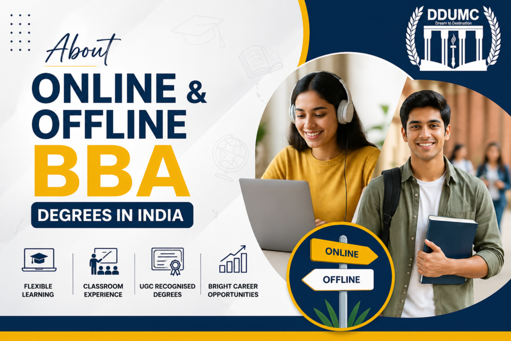 About Online & Offline BBA Degrees in India