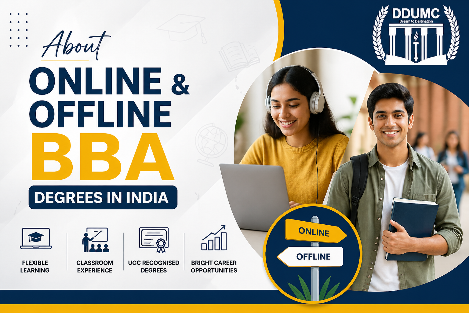 About Online & Offline BBA Degrees in India