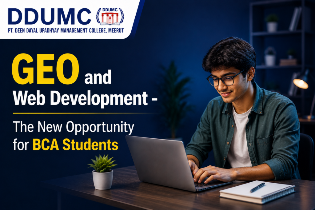 GEO and Web Development – The New Opportunity for BCA Students