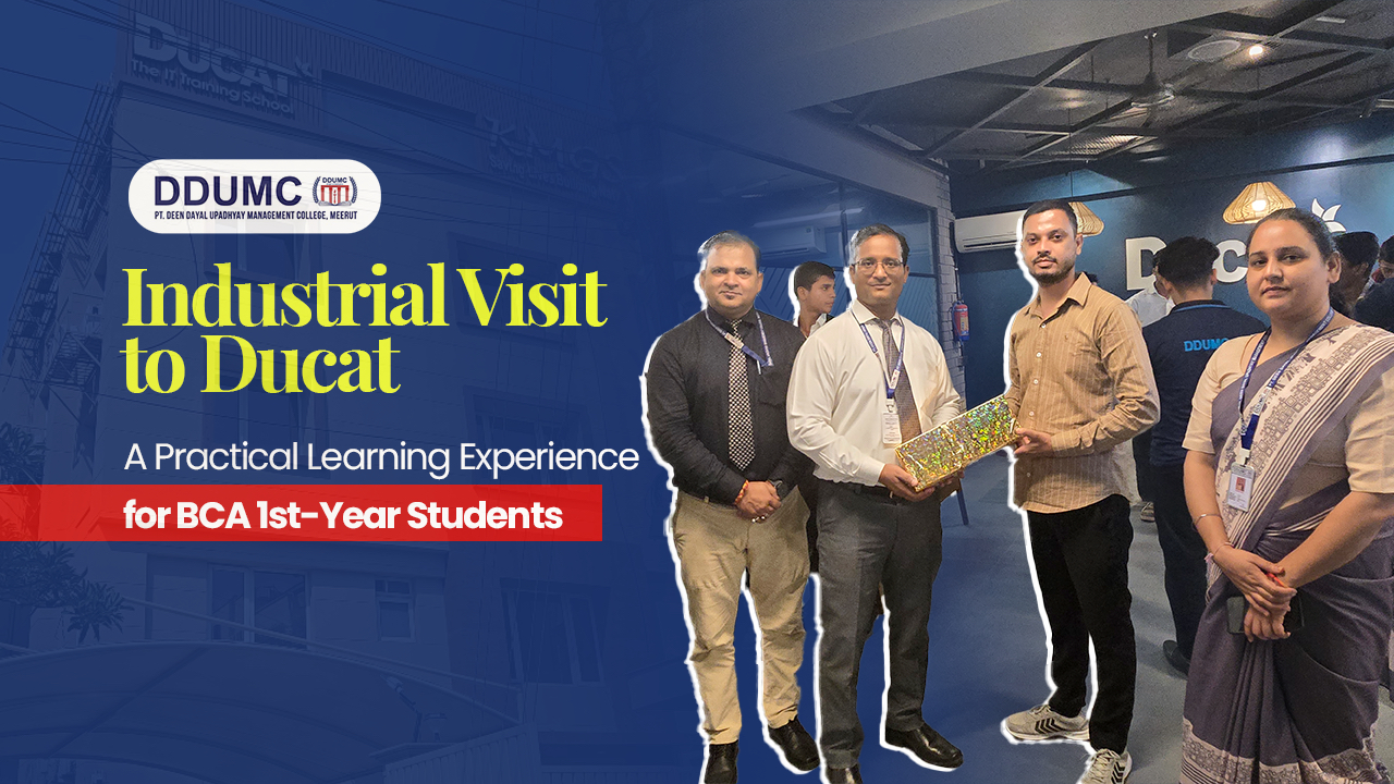 Industrial Visit to Ducat A Practical Learning Experience for BCA 1st-Year Students 