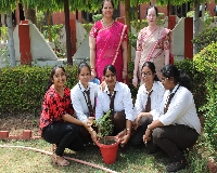 Plantation Programme on World Earth Day - Pt. Deen Dayal Upadhyay Management College